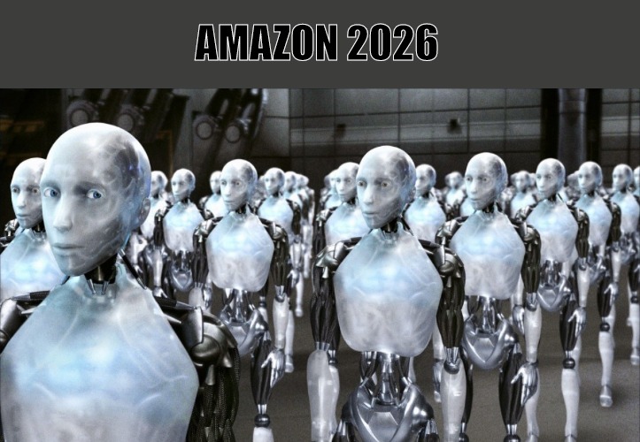 i robot | AMAZON 2026 | image tagged in i robot | made w/ Imgflip meme maker