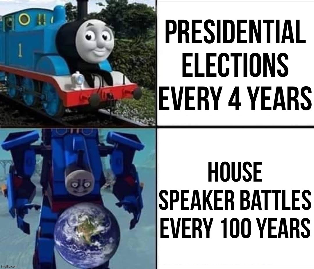 House speaker battles every 100 years | image tagged in house speaker battles every 100 years | made w/ Imgflip meme maker