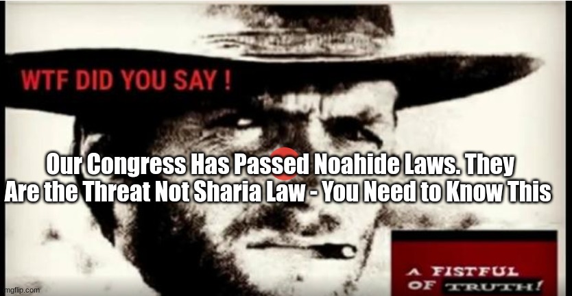 Our Congress Has Passed Noahide Laws. They Are the Threat Not Sharia Law - You Need to Know This (Video)