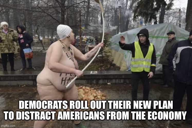 Antifa rocks | DEMOCRATS ROLL OUT THEIR NEW PLAN TO DISTRACT AMERICANS FROM THE ECONOMY | image tagged in antifa rocks | made w/ Imgflip meme maker