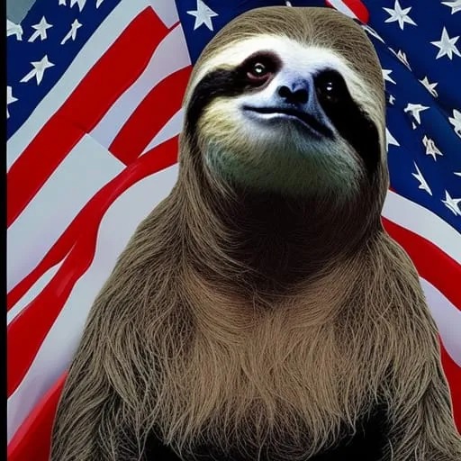 Sloth votes for Donald Trump to become America's next Speaker of Blank Meme Template