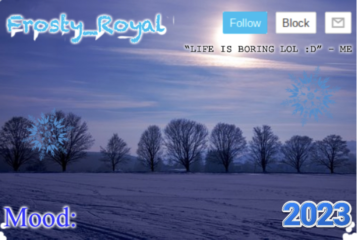 Frosty_Royal announcement temp (Sunny) Blank Meme Template
