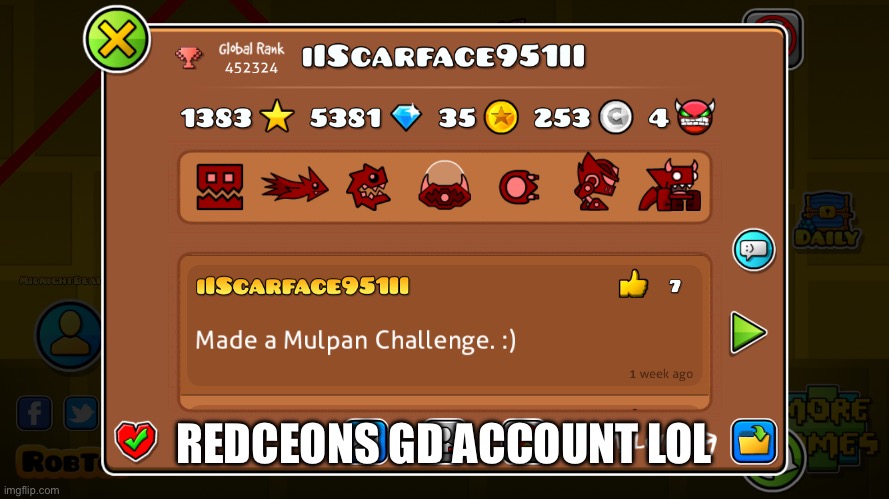 fr | REDCEONS GD ACCOUNT LOL | made w/ Imgflip meme maker