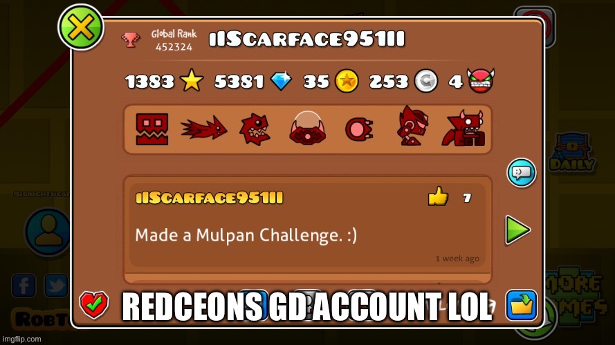 This is my gd account btw | made w/ Imgflip meme maker