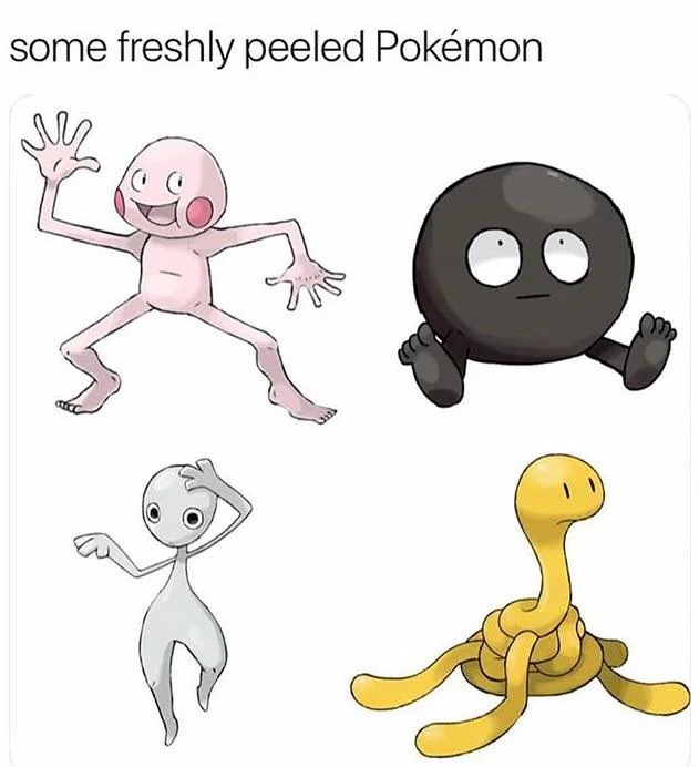 Peeled Pokemon Blank Meme Template