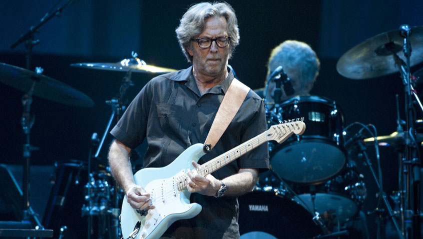 High Quality Eric-Clapton on stage Blank Meme Template