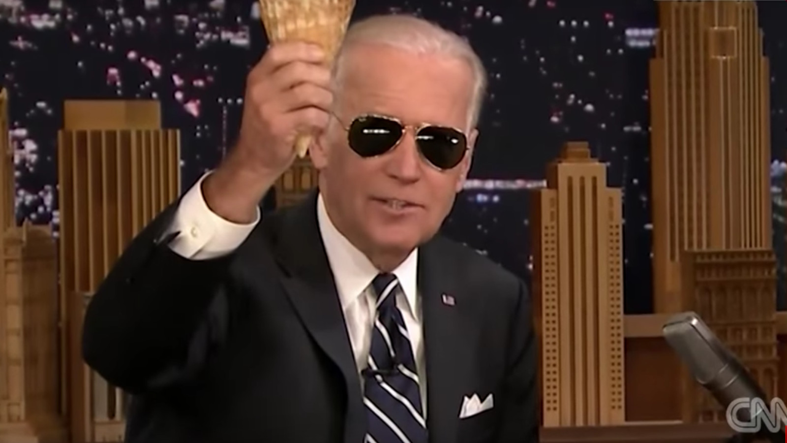 High Quality Joe Biden ice cream Blank Meme Template