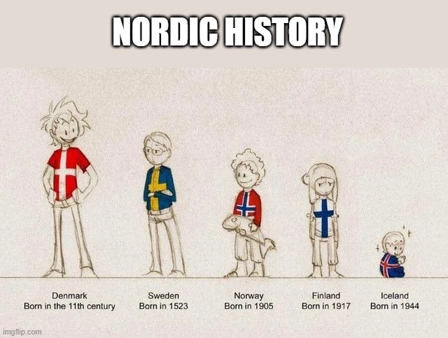 Pretty Cool | NORDIC HISTORY | image tagged in history,scandanavia | made w/ Imgflip meme maker