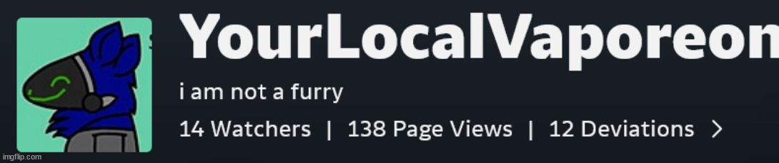 "i'm not a furry" mf has a protogen pfp | made w/ Imgflip meme maker