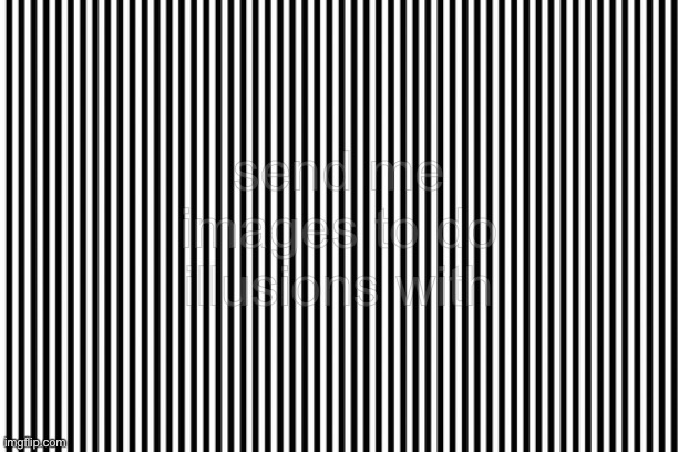 “send me images to do illusions with” | send me images to do illusions with | made w/ Imgflip meme maker
