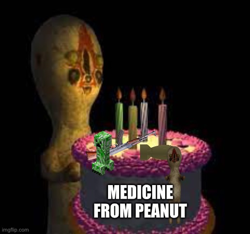 This is what peanut gives to the sick | MEDICINE FROM PEANUT | image tagged in cake,173,funny | made w/ Imgflip meme maker