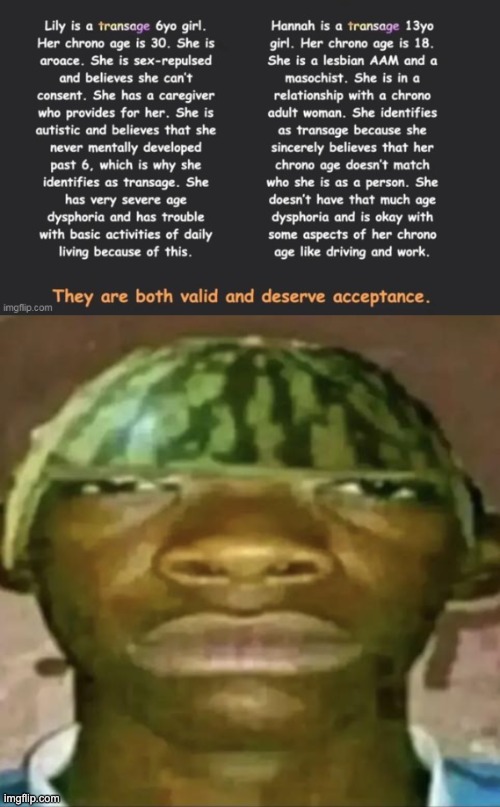 image tagged in watermelon head | made w/ Imgflip meme maker
