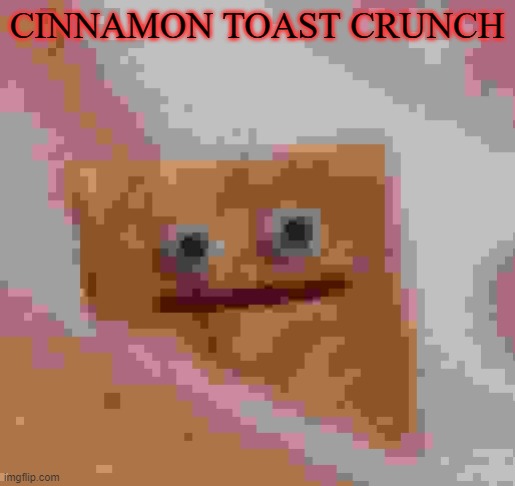 Cinnamon Toast Crunch | CINNAMON TOAST CRUNCH | image tagged in cinnamon toast crunch | made w/ Imgflip meme maker