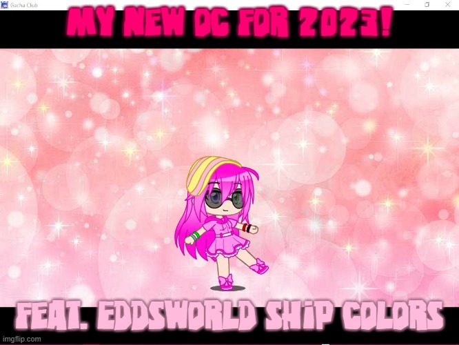 my new oc for 2023! feat. Eddsworld ship colors | image tagged in gacha,gacha club,gacha club oc,oc | made w/ Imgflip meme maker