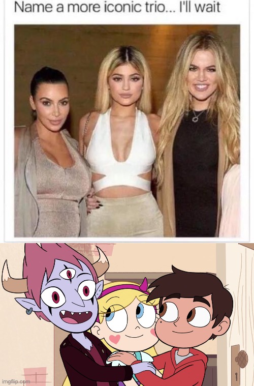 On it. | image tagged in name a more iconic trio,memes,svtfoe,star vs the forces of evil,funny,trio | made w/ Imgflip meme maker