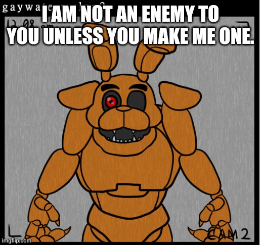 Greyrage has entered the universe | I AM NOT AN ENEMY TO YOU UNLESS YOU MAKE ME ONE. | image tagged in greyrage | made w/ Imgflip meme maker