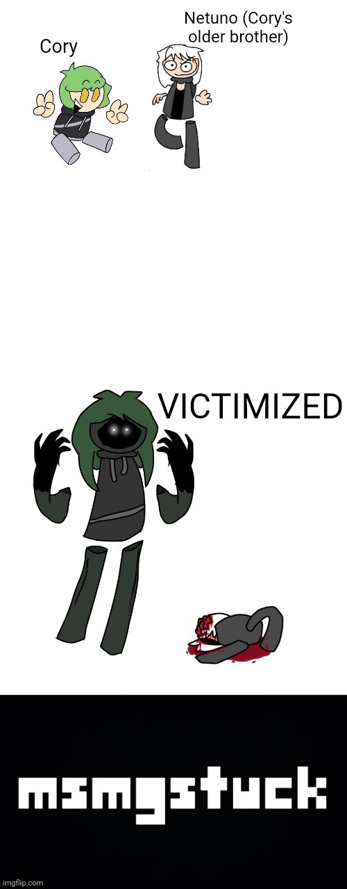 Unstoppable Force (Rotisserie Mix) (not copying elfiya) | Netuno (Cory's older brother); Cory; VICTIMIZED | made w/ Imgflip meme maker