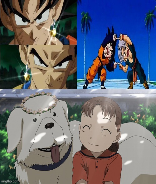 This is how fusion works right? | image tagged in anime meme | made w/ Imgflip meme maker