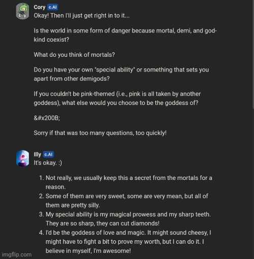 Cory fr just asking her like 80 questions | made w/ Imgflip meme maker