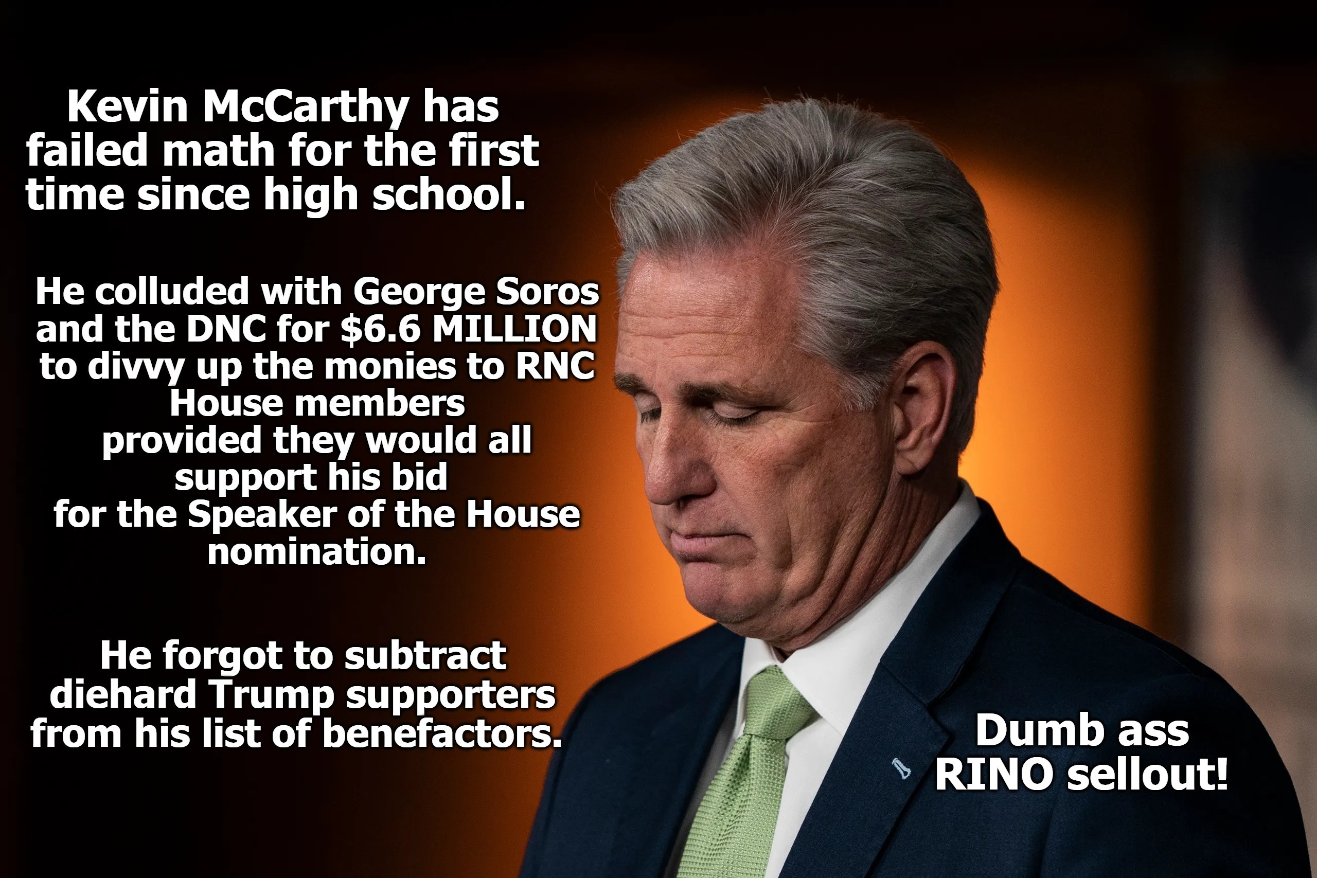 Contemplating Suicide Guy? | image tagged in kevin mccarthy,rino,sellout,collusion,government corruption,george soros | made w/ Imgflip meme maker