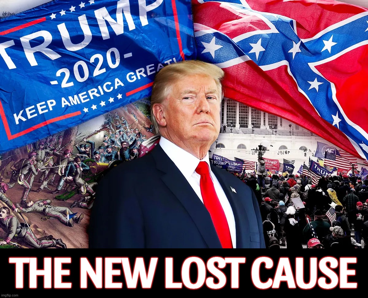 The new Lost Cause... | THE NEW LOST CAUSE | image tagged in lost,just because,confederacy,get lost,hypocrites,conservative hypocrisy | made w/ Imgflip meme maker