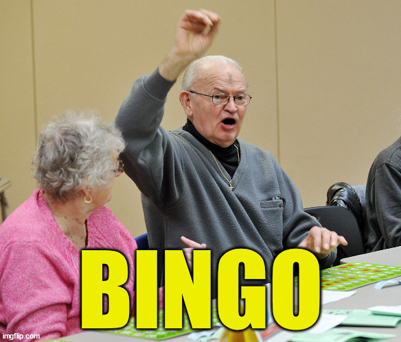 Bingo | BINGO | image tagged in bingo | made w/ Imgflip meme maker