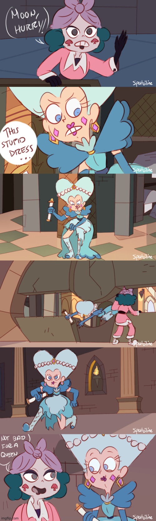 Spatziline - Bad Queen | image tagged in svtfoe,comics,star vs the forces of evil,comics/cartoons,memes,comic | made w/ Imgflip meme maker