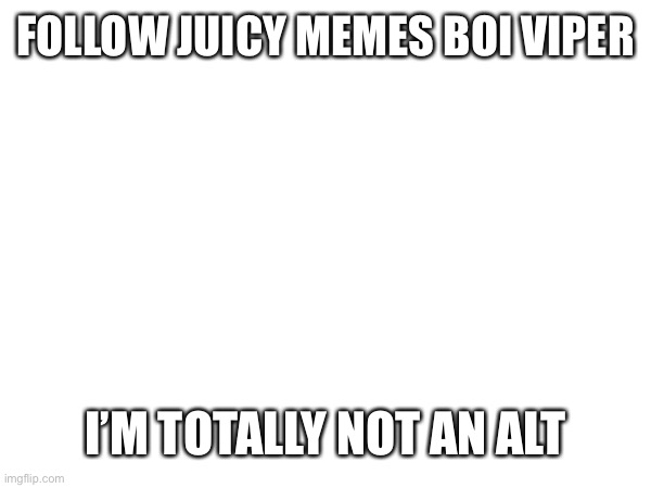 Do it | FOLLOW JUICY MEMES BOI VIPER; I’M TOTALLY NOT AN ALT | image tagged in fun,memes,gifs | made w/ Imgflip meme maker