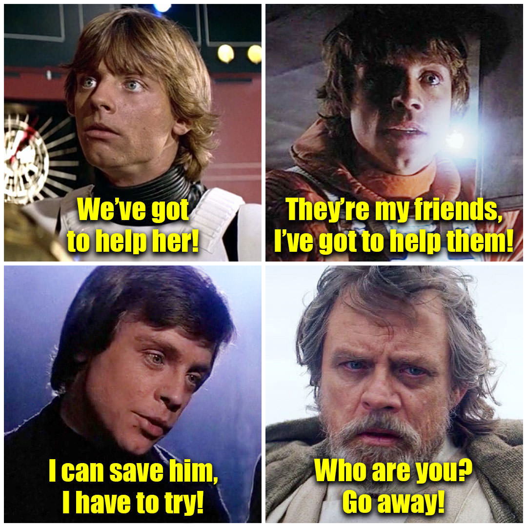 Luke Skywalker Quad Blank Meme Template