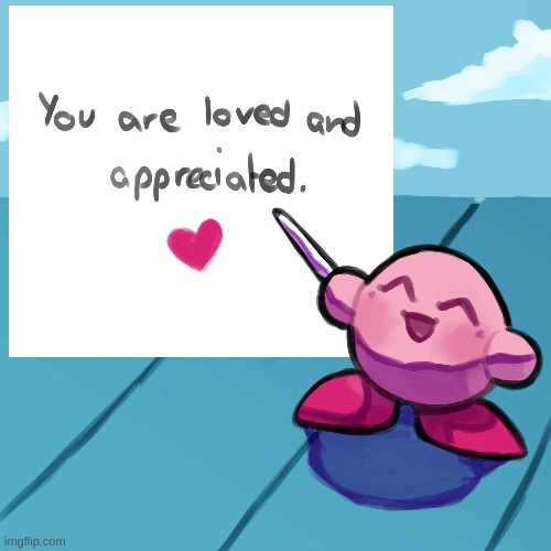 Kirby love | image tagged in love,kirby | made w/ Imgflip meme maker