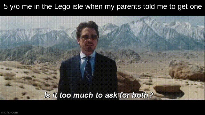 this title is funny right | 5 y/o me in the Lego isle when my parents told me to get one | image tagged in memes | made w/ Imgflip meme maker