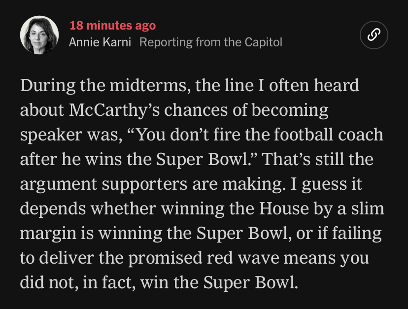 High Quality Kevin McCarthy won the Super Bowl Blank Meme Template