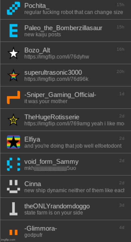 my first 11 memechats | made w/ Imgflip meme maker