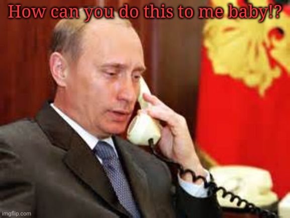 Putin on phone | How can you do this to me baby!? | image tagged in putin on phone | made w/ Imgflip meme maker