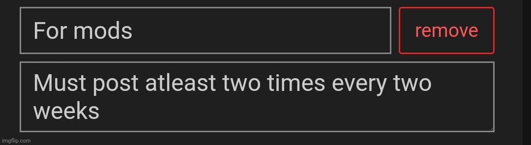 Rule for mods | made w/ Imgflip meme maker