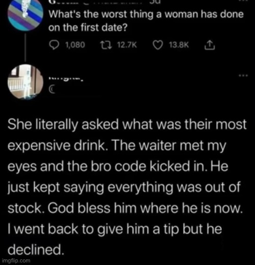 He my man | image tagged in bro code | made w/ Imgflip meme maker