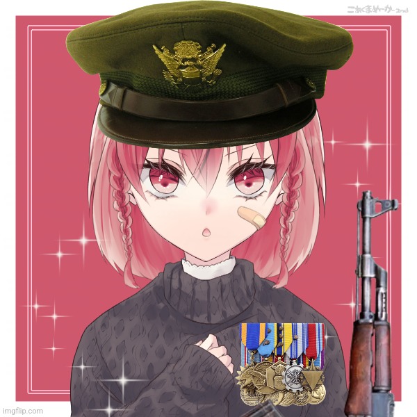 If Sargent D was an anime girl | made w/ Imgflip meme maker