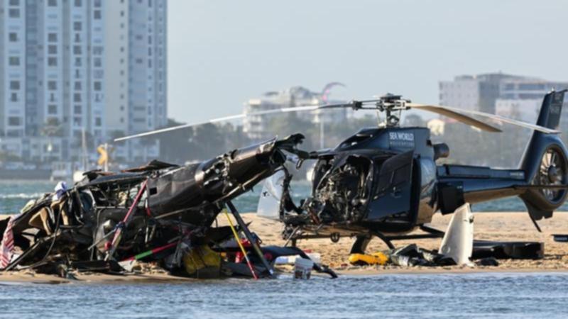 High Quality Gold Coast helicopter crash Blank Meme Template