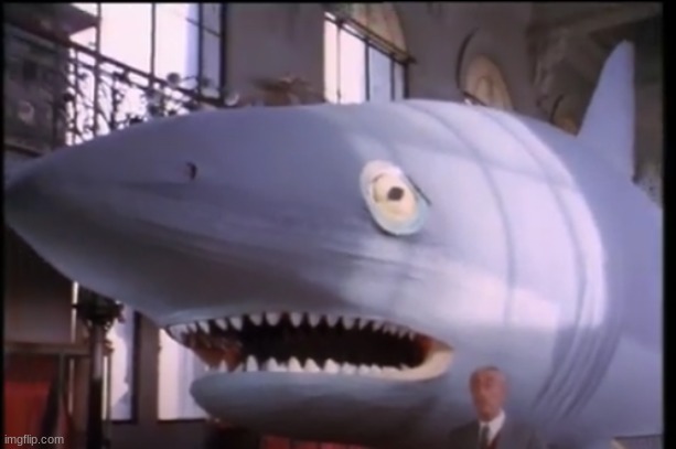 Ah, yes, museum depictions of sharks in the 60s | image tagged in cursed image,shark | made w/ Imgflip meme maker