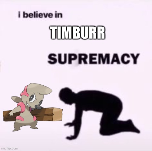 I believe in supremacy | TIMBURR | image tagged in i believe in supremacy | made w/ Imgflip meme maker