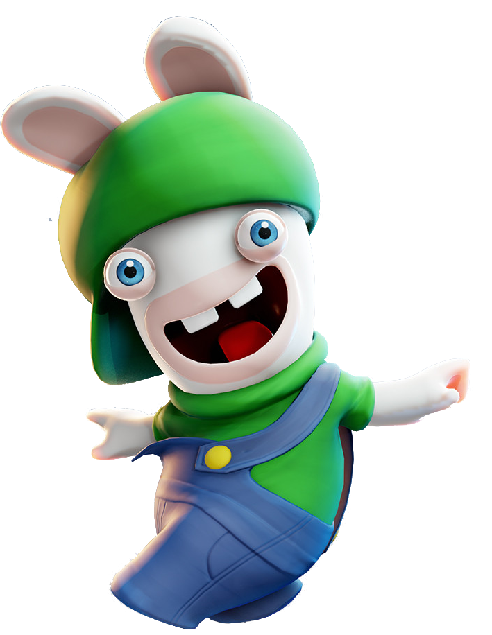 High Quality Rabbid Luigi Blank Meme Template