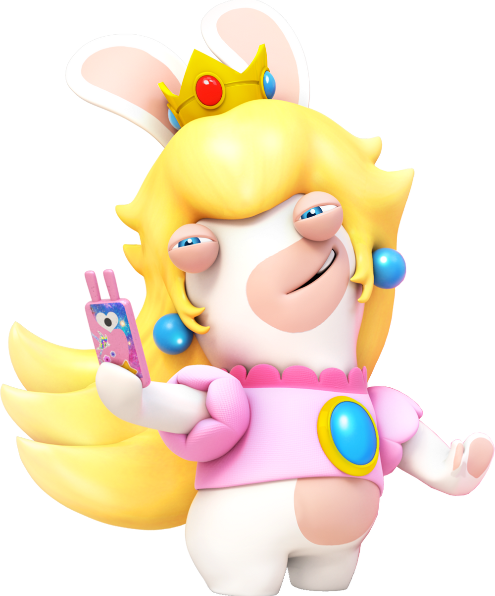 Rabbid Peach 3 Blank Meme Template