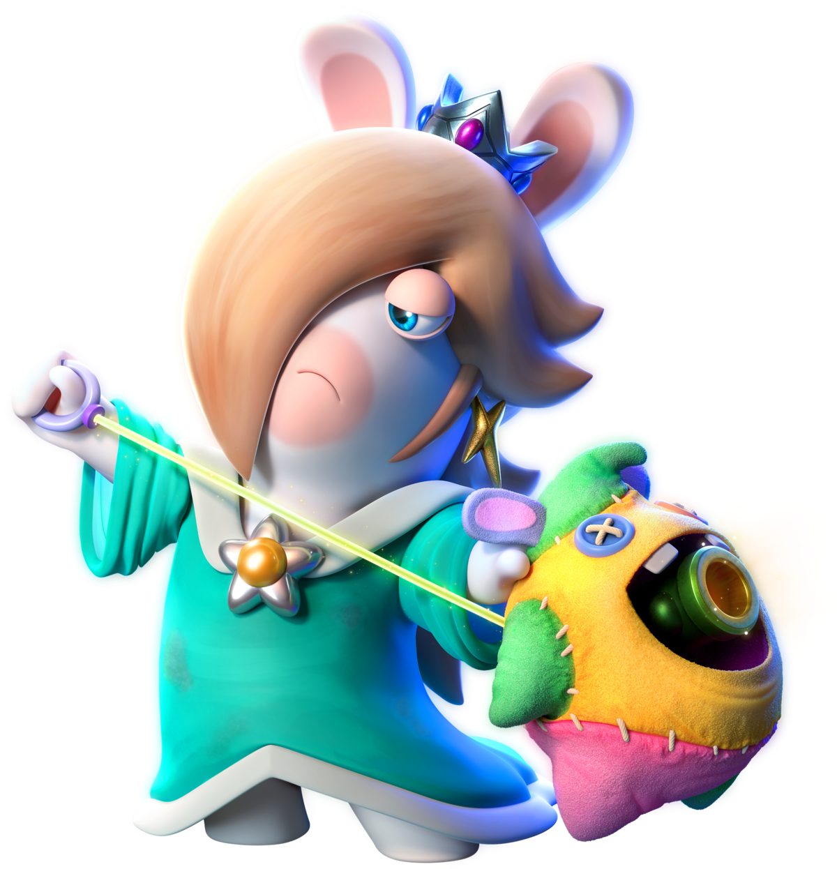 High Quality Rabbid Rosalina Blank Meme Template