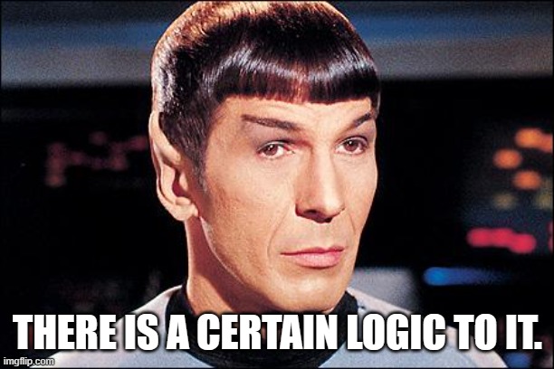 Condescending Spock | THERE IS A CERTAIN LOGIC TO IT. | image tagged in condescending spock | made w/ Imgflip meme maker
