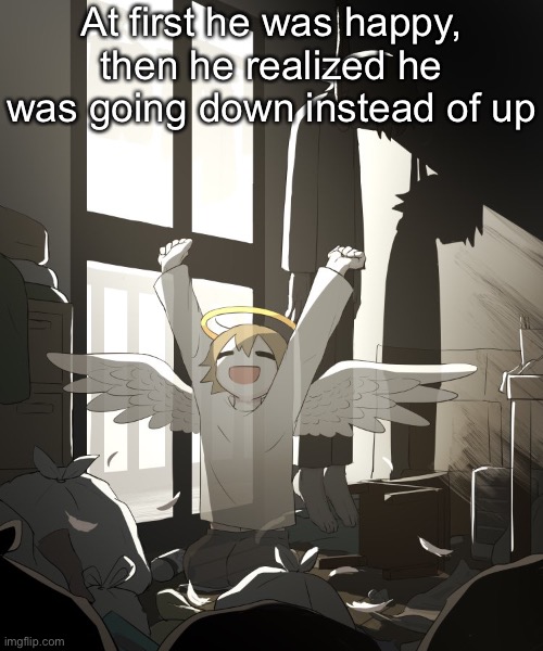 Avogado6 depression | At first he was happy, then he realized he was going down instead of up | image tagged in avogado6 depression | made w/ Imgflip meme maker