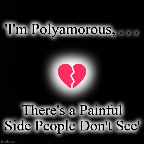 💔; 'I'm Polyamorous, . . . There's a Painful Side People Don't See' | made w/ Imgflip meme maker