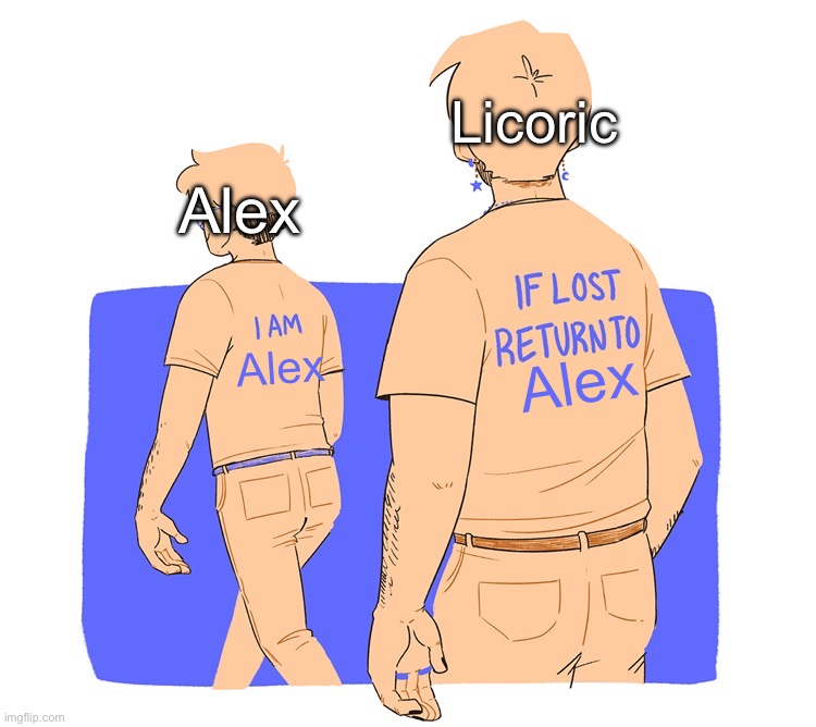 i made the template :D | Licoric; Alex; Alex; Alex | made w/ Imgflip meme maker