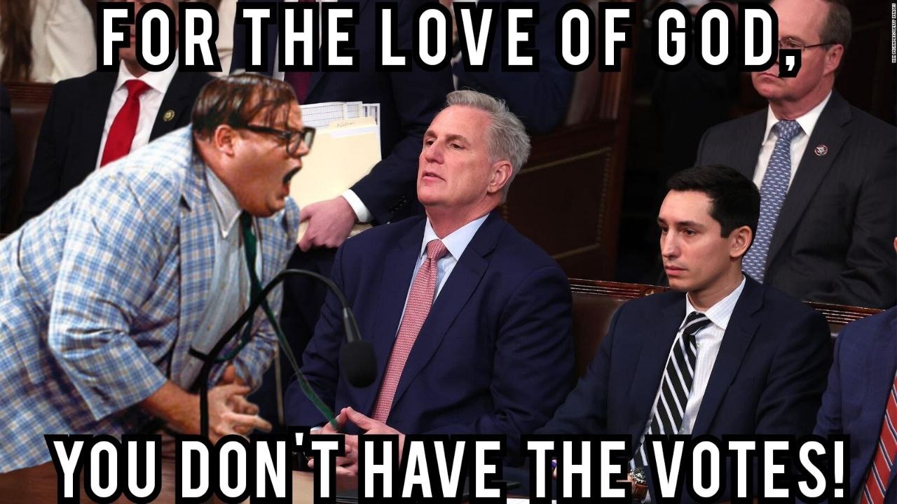 For the Love of God Kevin, you don't have the votes! | image tagged in chris farley for the love of god,for the love of god | made w/ Imgflip meme maker