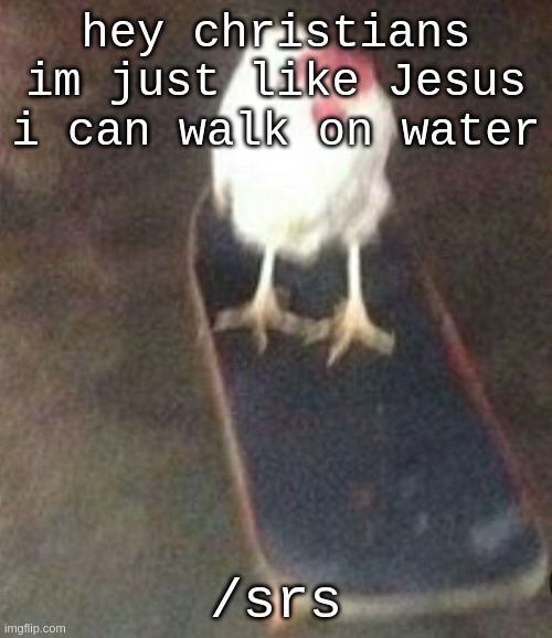 fr | hey christians im just like Jesus i can walk on water; /srs | image tagged in dog on skateboard | made w/ Imgflip meme maker