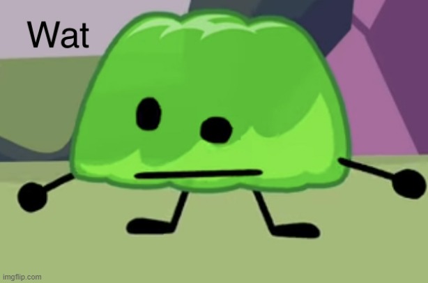BFB Gelatin Wat | image tagged in bfb gelatin wat | made w/ Imgflip meme maker